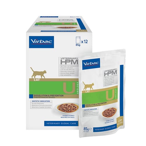 Virbac Urology Dissolution & Prevention veterinārie konservi kaķiem urīnceļiem 85 g